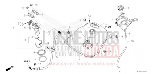 FUEL TANK SH350ASS de 2025
